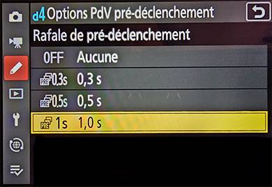 Menu CUSTOM d4